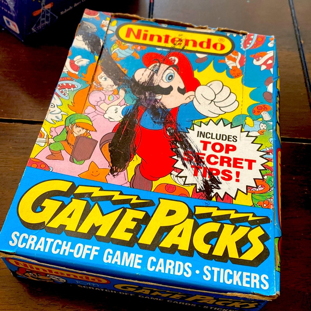 Tops Nintendo Game Packs Cards